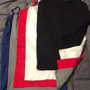 Five tank tops/cami size m/l
